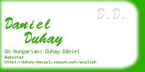 daniel duhay business card